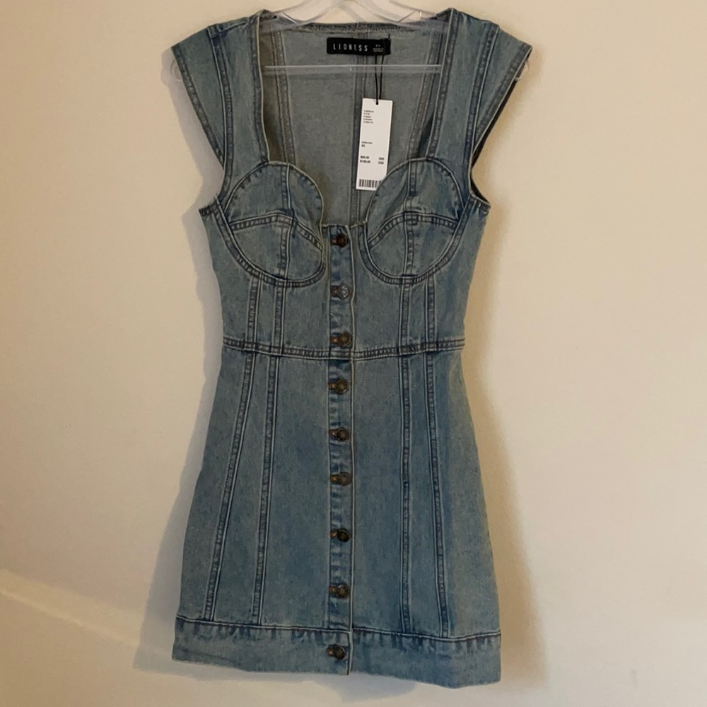 Urban Outfitters Lioness Denim Dress NWT XS